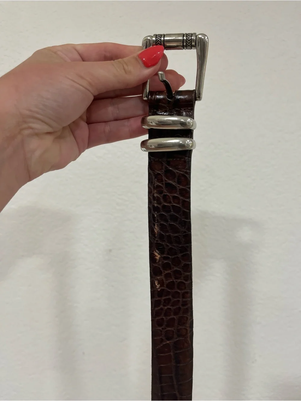 Martin Dingham Alligator Grain Calf Belt Size 42